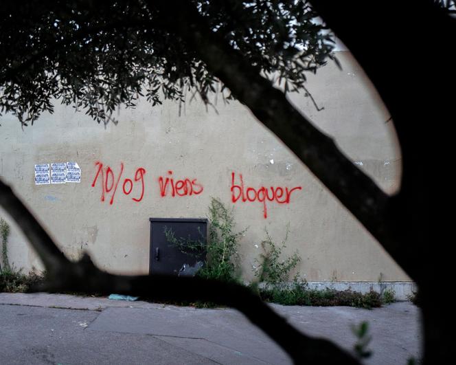 Protest graffiti for
